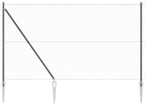 Cerca Hexagonal vidaXL Cinza 1,6x100 m Aço