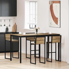 vidaXL Mesas de jantar Madeira processada