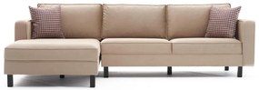Sofá de Canto Kale – Creme – 258x83x181 cm