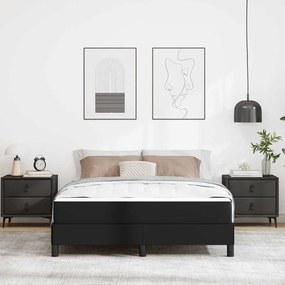 Cama Outros Preto 140 x 190 cm Couro sintético