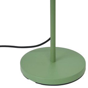 Candeeiro de pé para exterior verde com abajur branco IP65 - Virginia Moderno