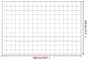 Manta pesada 9 kg 120x180 cm tecido cinza