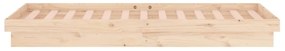 Estrutura cama c/ LED pequena solteiro 75x190 cm madeira maciça