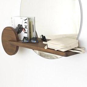 Espelho Points – Nogueira – 83 cm x 70 cm