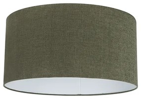 Abajur de tecido verde escuro 50/50/25