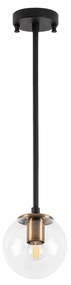 Candeeiro de Teto Akkas – Preto – 15 x 15 x 61 cm