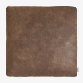 Almofada Quadrada (50x50 Cm) Bruna Camurça Café Castanho - Sklum