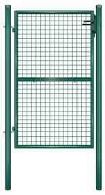 Portão de jardim em aço galvanizado, robusto e trancável | SONGMICS | Verde | GGD200G.