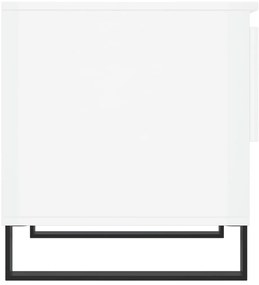 Mesas de centro 2pcs 50x46x50cm deriv. madeira branco brilhante