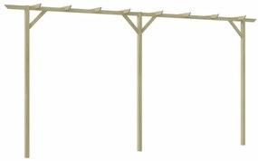 41664 vidaXL Pérgola de jardim 400x40x205 cm madeira