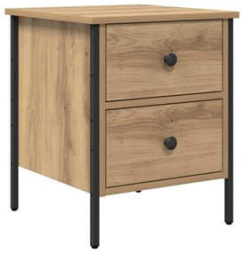 Gabinete de Cabeceira Carvalho Artesanal 40x42x50 cm Madeira Engenheir