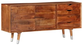 Móvel de TV 118x30x55 cm madeira de acácia maciça