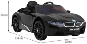 Carro elétrico para Crianças 12V BMW I8 LIFT Rodas de EVA, Assento de couro Preto