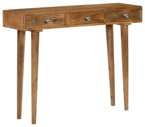 Mesa consola madeira de mangueira maciça 102x30x79 cm