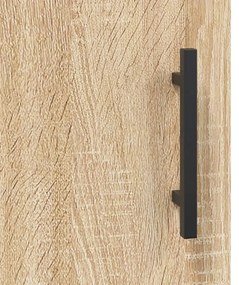 Móveis de parede 2 pcs derivados de madeira carvalho sonoma