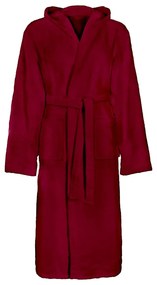 vidaXL Roupão de banho KINN Vermelho S Algodão
