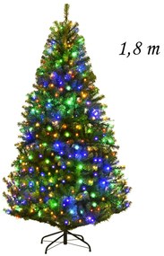 Árvore de Natal artificial de 1,8 m com luz LED 2 tipos Decoração de Natal para casa Decoração de festa