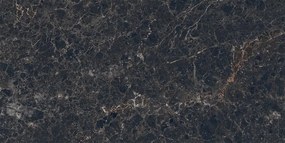 Mexen Slik Emperador Preta amostra de grés vidrado retificado G1, azulejo de piso e parede, alto brilho - TL207-01-S