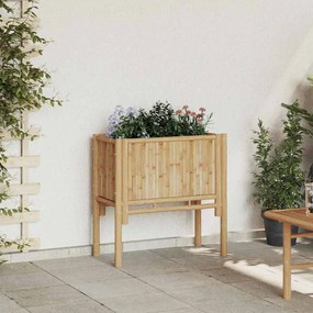 vidaXL Canteiro de jardim elevado Castanho 70 x 35 x 70 cm Bambu