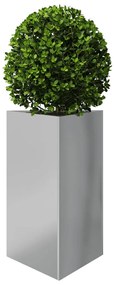 Vaso/floreira de jardim triangular 50x43x75 cm aço galvanizado