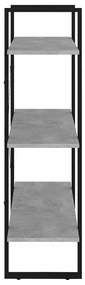 Estante 80x30x105 cm derivados de madeira cinzento cimento