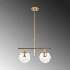 Candeeiro de Teto Roe – Dourado Brilhante – 52 x 15 x 36-76 cm