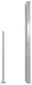 Toldo lateral retrátil para pátio 160x300 cm cinzento