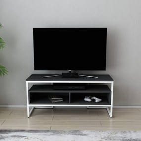 Móvel para TV Merrion – Branco e Antracite – 110 x 35 x 49,9 cm