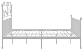 Estrutura de cama metal 180x200 cm branco