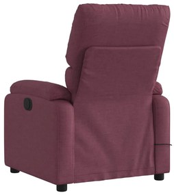 Poltrona de massagens reclinável tecido roxo