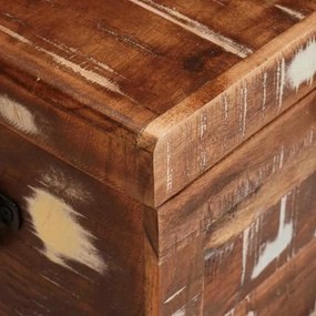 Caixa de Armazenamento Multicolor Madeira recuperada maciça