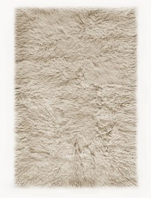 Tapete em lã artesanal de pelo comprido Shaggy