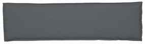 Almofada para palete para banco antracite, 140 x 40 x 8 cm, tecido oxf