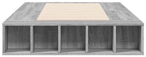 Estrutura cama 100x200 cm derivados de madeira cinzento sonoma