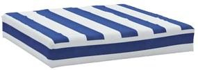 Almofadões p/ paletes 3 pcs tecido oxford riscas azul/branco