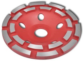 Roda de esmeril com linha dupla 180mm