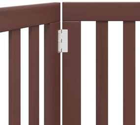 Portão para cães dobrável 2 painéis 160 cm álamo castanho