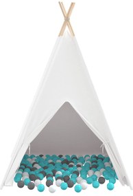 Tenda Teepee para Crianças com Bolsa em Pêssego e Bola de Brincar Bran
