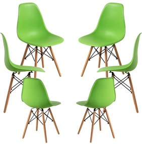 Pack 6 Cadeiras Tower Basic - Verde