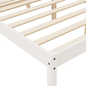 Cama para idosos super king size 180x200 cm pinho maciço branco