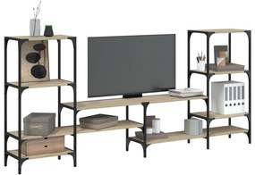 Armário TV 206,5x28,5x95cm derivados de madeira carvalho sonoma