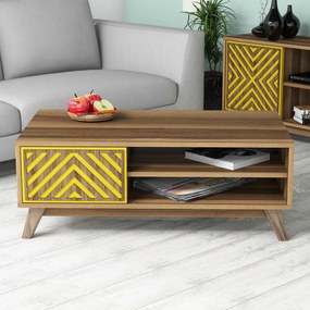 Mesa de Centro Inci – Noz – 105x38,2x60 cm