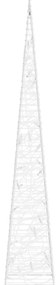 Cone de Iluminação Decorativo c/ LEDs - Acrílico - 60cm - Branco Frio