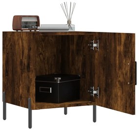 Mesa cabeceira 40x40x50 cm derivados de madeira carvalho fumado