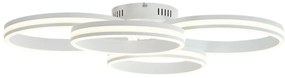 Plafon Branco Incl. LED Regulável em 3 Níveis 4-Luzes - Navara Design