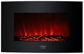 Lareira elétrica ReadyWarm 3500 Curved chamas curvas, potência máxima de 2000 W, tamanho de 35 ", 2 níveis de potência, área de cobertura de 30 m2, pa