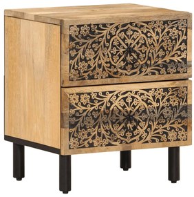 Mesas de cabeceira 2 pcs 40x33x46 cm madeira mangueira maciça