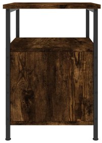 Mesas de cabeceira 2 pcs derivados de madeira carvalho fumado