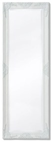vidaXL Espelho de parede em estilo barroco, 140x50 cm, branco