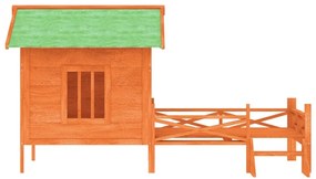 Casota para cães 159x120x88,5 cm pinho maciço castanho